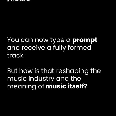 AI is not waiting to be invited into music