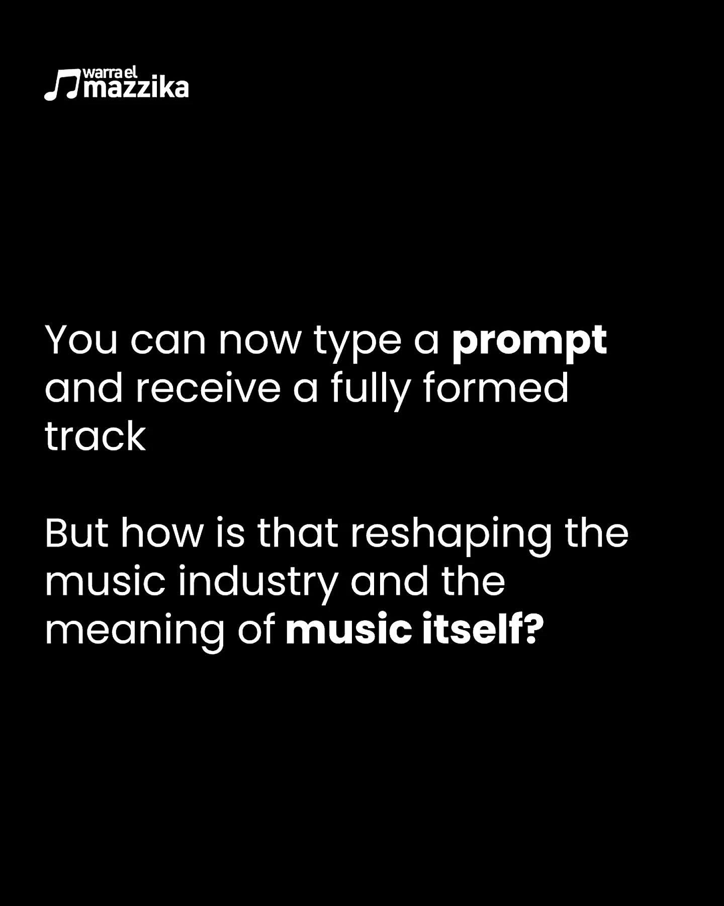 AI is not waiting to be invited into music